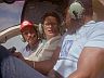 Magnum (Tom Selleck), Adelaide Malone (Christine Belford) & T.C. (Roger E. Mosley)